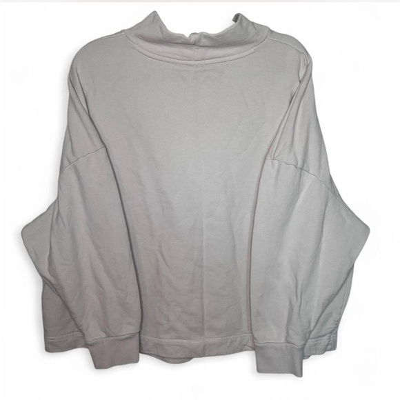 Puma Cream Embroidered Logo Sweatshirt 2X Oversized Cozy Pullover - Picture 7 of 7